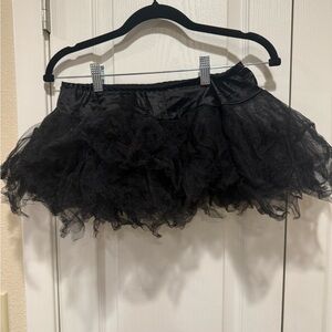Black Tulle Petticoat or tutu for Halloween costume or cosplay